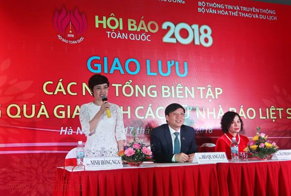 Hội Báo toàn quốc lần đầu tiên có giao lưu với các nữ tổng biên tập ảnh 3